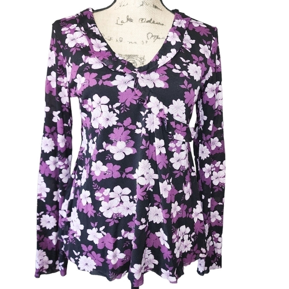 Motherhood Maternity Floral Blouse - Size L